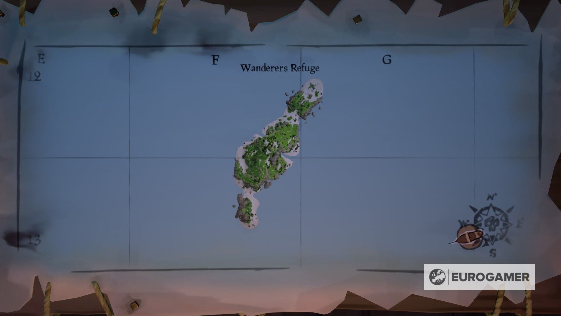 Sea of Thieves world map All island locations listed